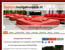 Tablet Screenshot of outdoorloungekussens.nl